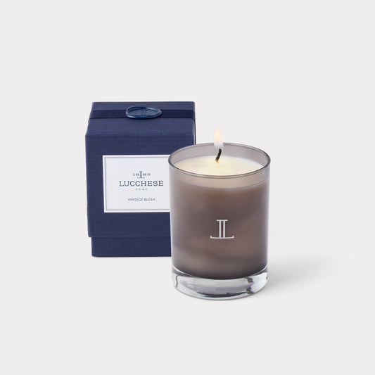 Vintage Blush Scented Candle :: Grey