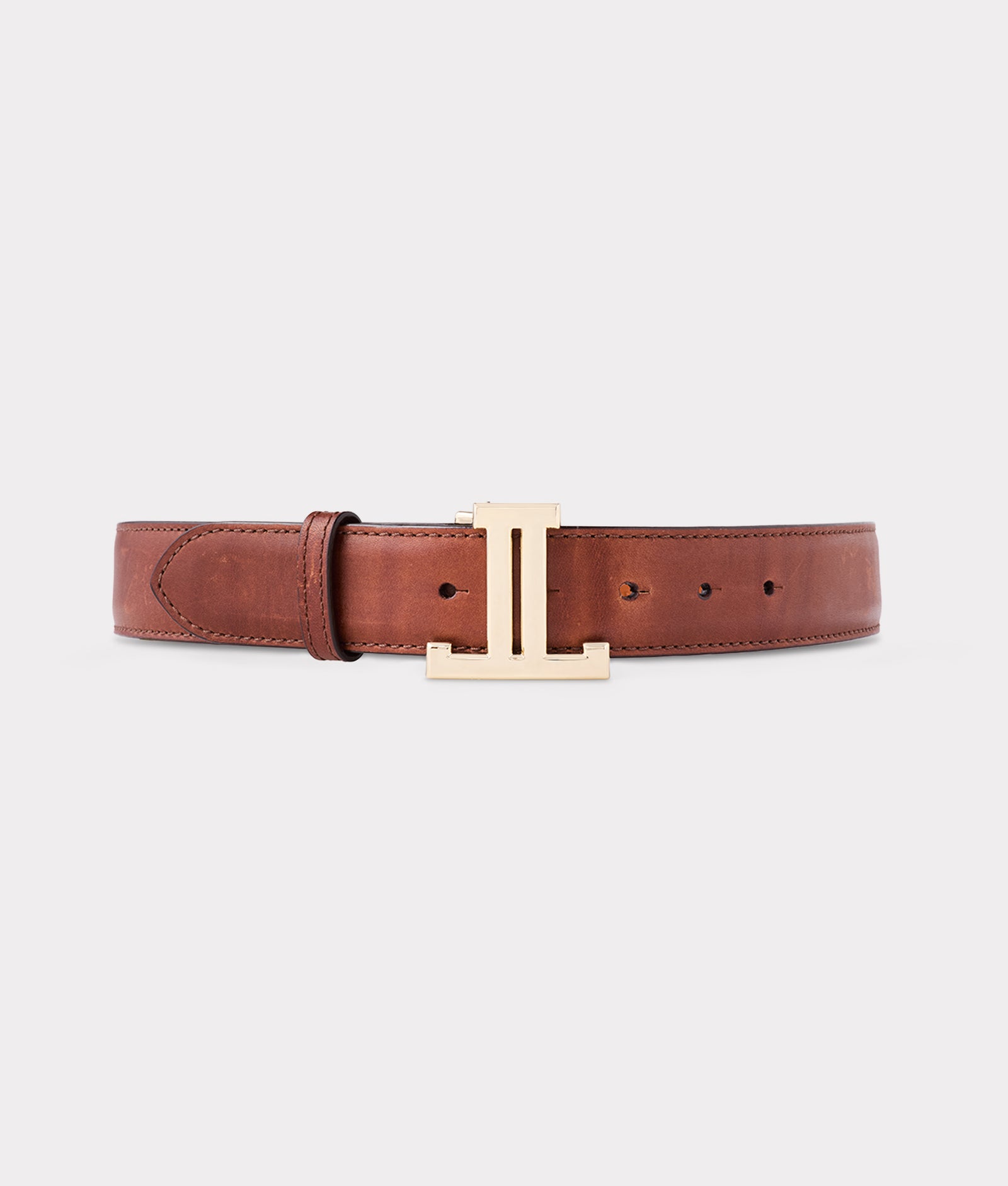 Women's Mirrored L Belt :: Tan product image