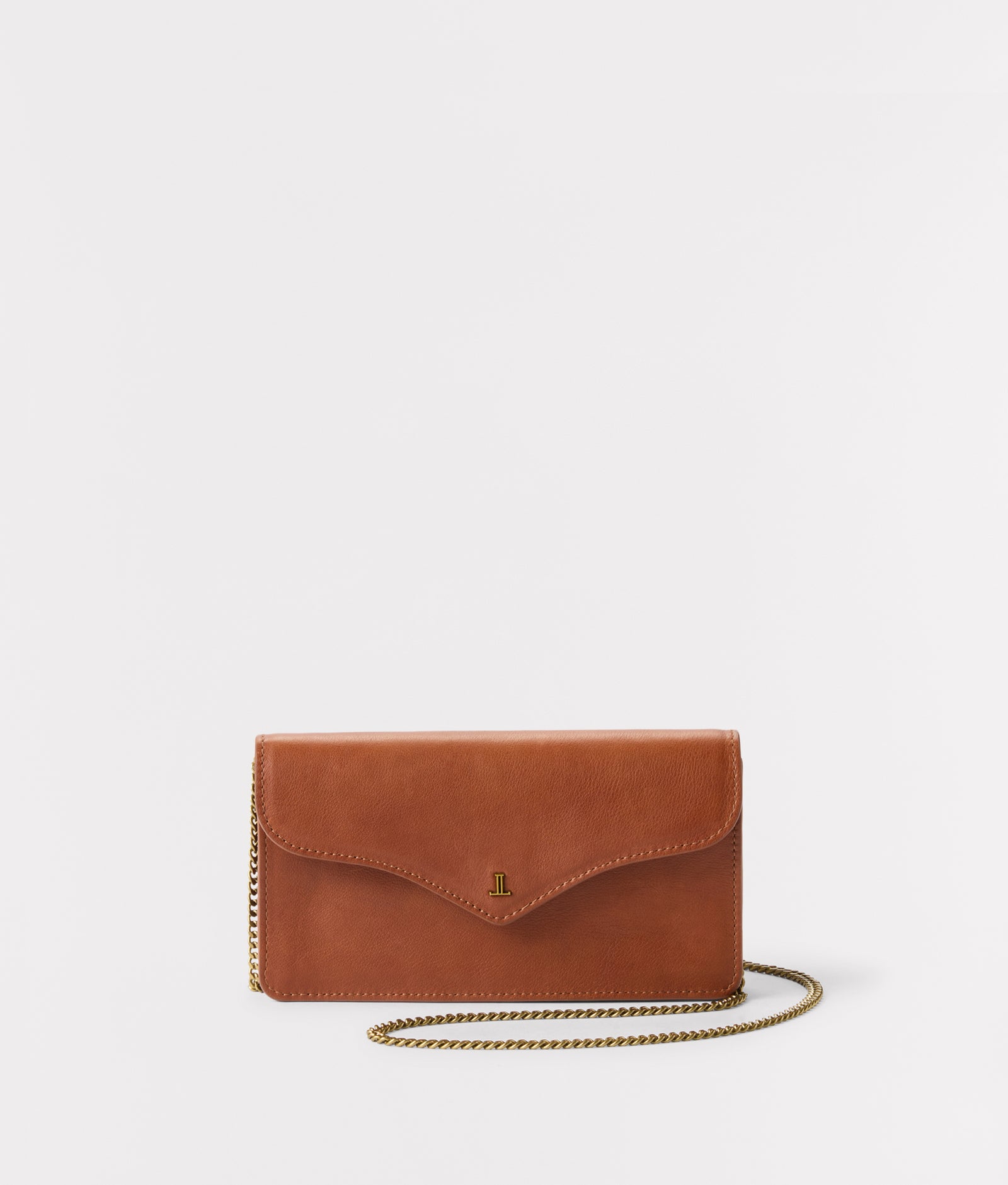 Bridget Long Wallet On A Chain :: Brown product image