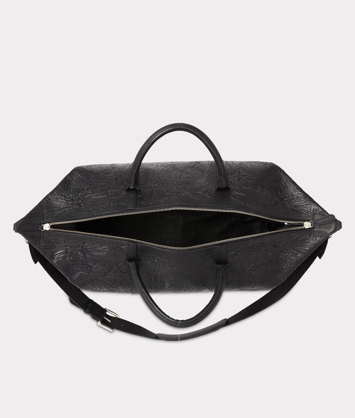 Hand-Tooled Duffle :: Black 6