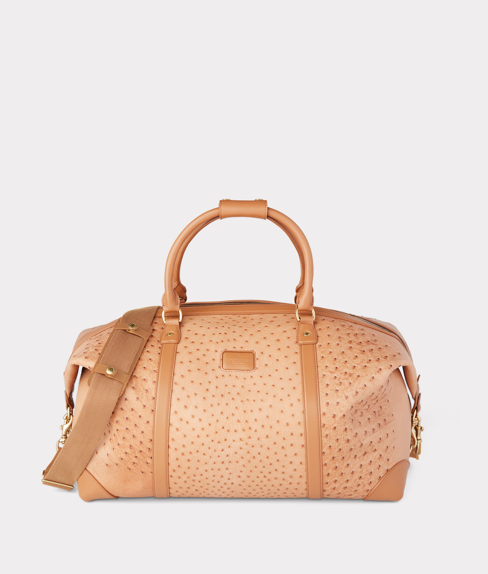Ostrich Duffle - Large :: Cognac product image