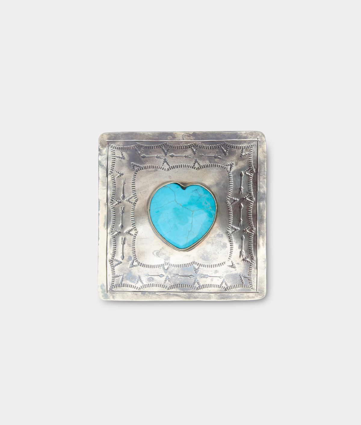 Southwestern Heart Box :: Silver 6