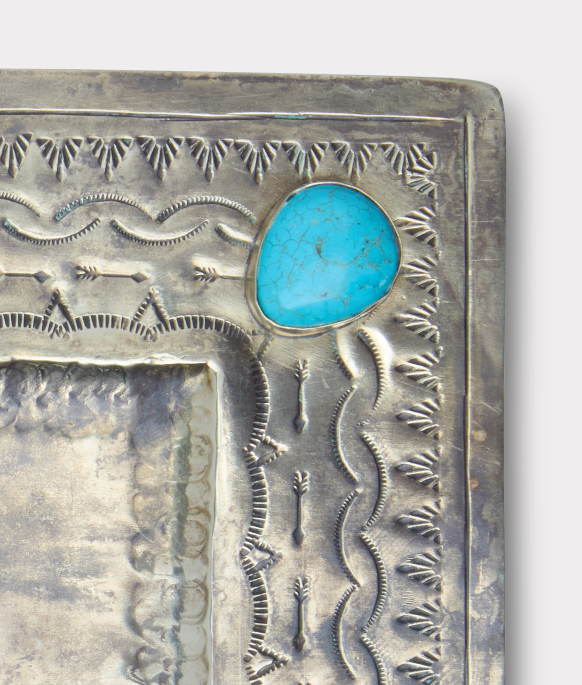 Large Southwestern Tray :: Silver 6